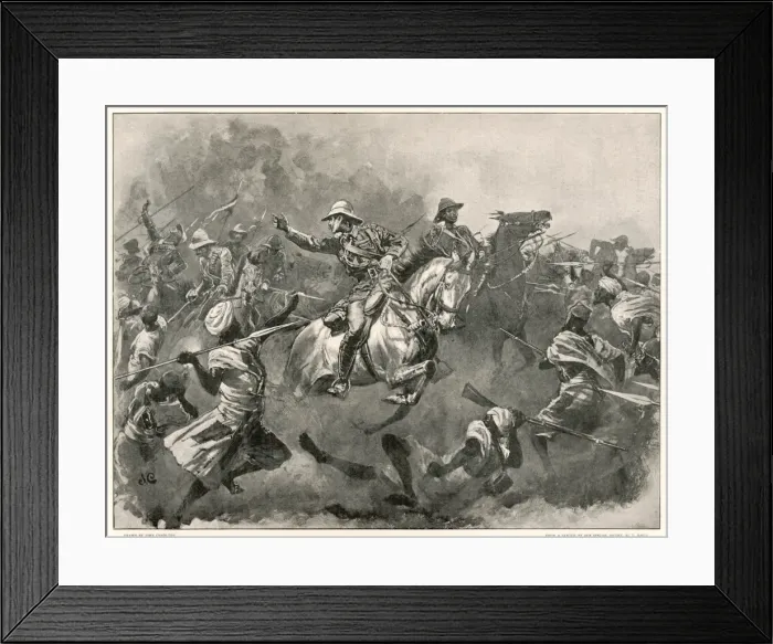 Framed Print : Omdurman / Lancers Charge Framed Print : Omdurman / Lancers Charge