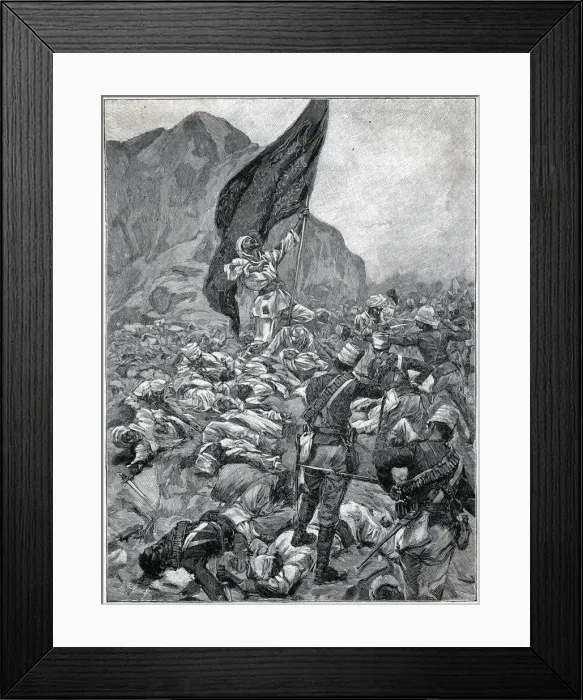 Framed Print : Battle of Omdurman - capture of the Khalifas standard Framed Print : Battle of Omdurman - capture of the Khalifas standard