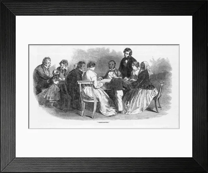 Framed Print : Table Moving Seance Framed Print : Table Moving Seance