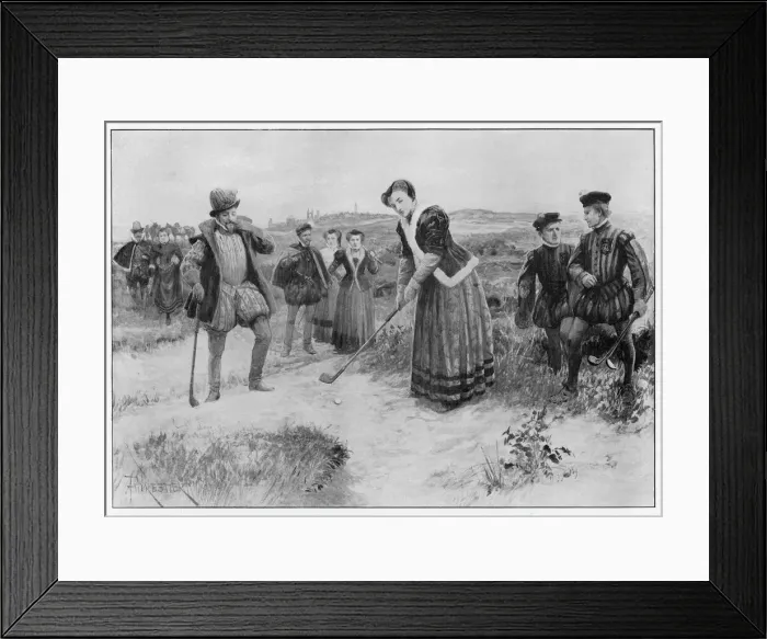 Framed Print : Mary Queen of Scots  /  Golf