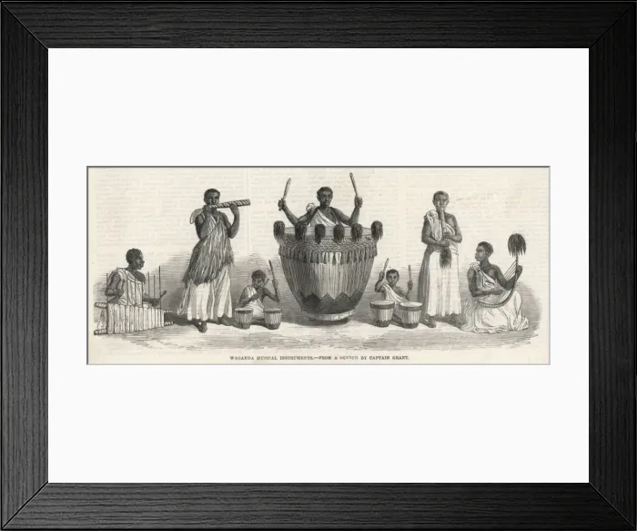 Framed Print : Music / Africa / Waganda Framed Print : Music / Africa / Waganda