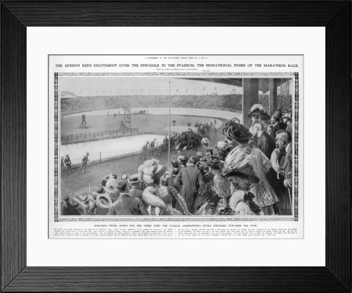 Framed Print : Olympics / 1908 / Marathon Framed Print : Olympics / 1908 / Marathon