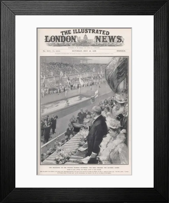 Framed Print : Olympics  /  1908  /  Opening