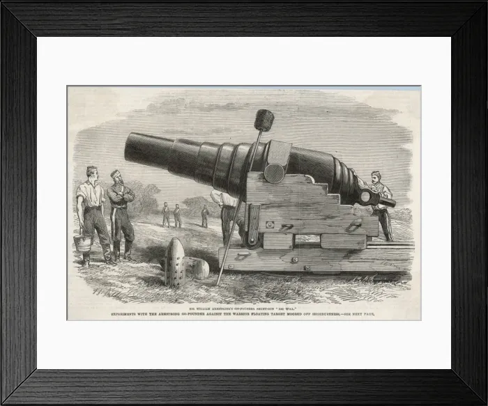 Framed Print : Armstrong Big Will Gun Framed Print : Armstrong Big Will Gun