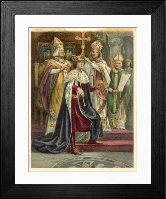 Framed Print : Edward I Crowned Framed Print : Edward I Crowned