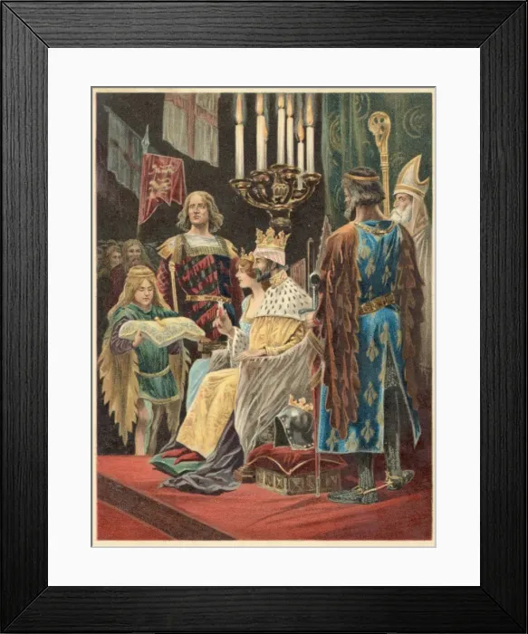 Framed Print : Edward II Coronation Framed Print : Edward II Coronation