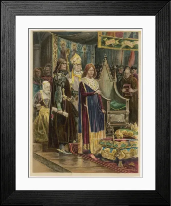 Framed Print : Edward III Coronation Framed Print : Edward III Coronation