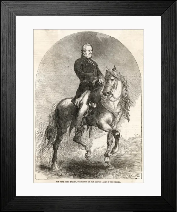 Framed Print : Lord Raglan (On Horse) Framed Print : Lord Raglan (On Horse)
