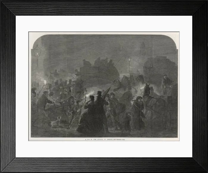 Framed Print : Iln  /  Foggy London  /  1867