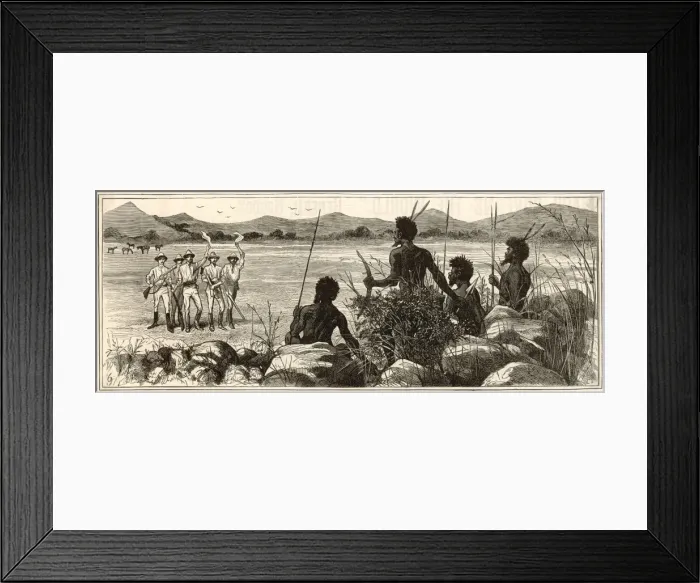 Framed Print : Racial / Aborigine 1885 Framed Print : Racial / Aborigine 1885
