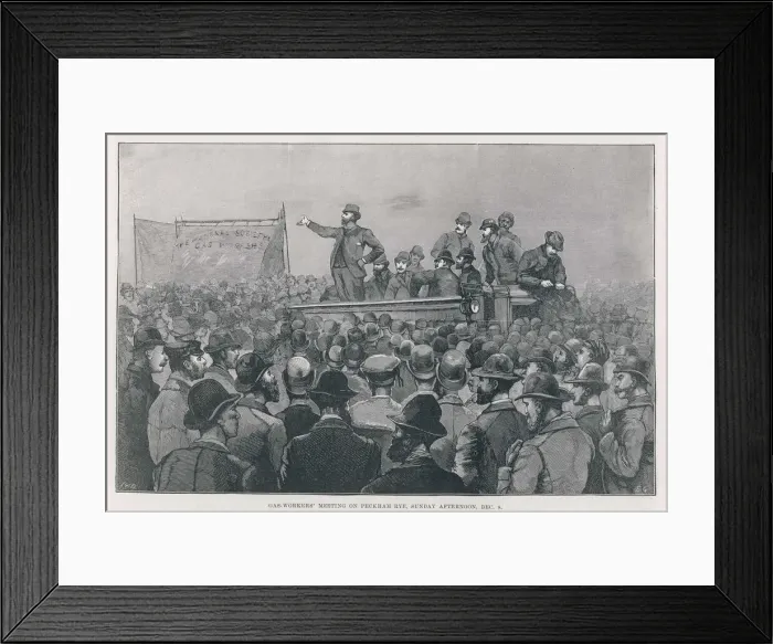 Framed Print : Gasworkers Meeting Framed Print : Gasworkers Meeting