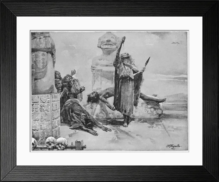 Framed Print : MEXICAN SACRIFICE Framed Print : MEXICAN SACRIFICE