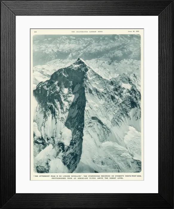Framed Print : Nepal / Everest April 1933 Framed Print : Nepal / Everest April 1933