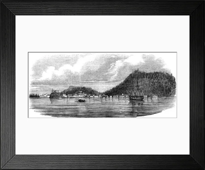 Framed Print : USA / Alaska / Sitka 1855 Framed Print : USA / Alaska / Sitka 1855