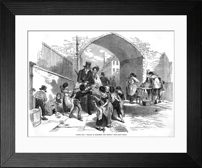 Framed Print : Oyster Day 1851 Framed Print : Oyster Day 1851