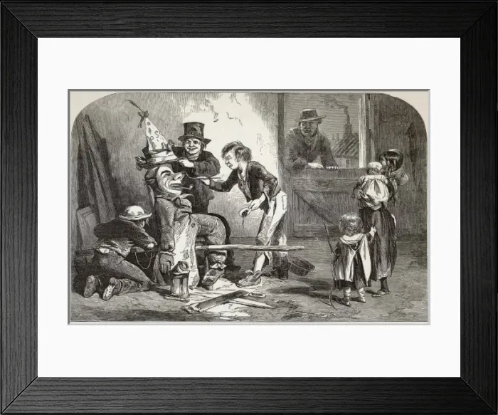 Framed Print : Decorating  /  Guy  /  Iln