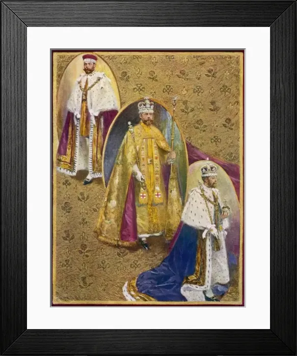 Framed Print : Three Coronation Robes Framed Print : Three Coronation Robes