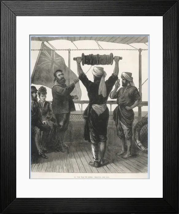 Framed Print : Reading the Log - 2 Framed Print : Reading the Log - 2