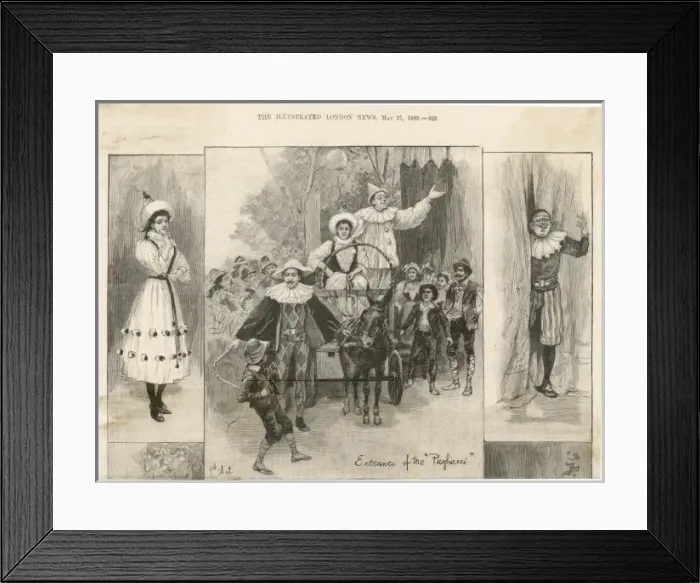Framed Print : Leoncavallo  /  I Pagliacci