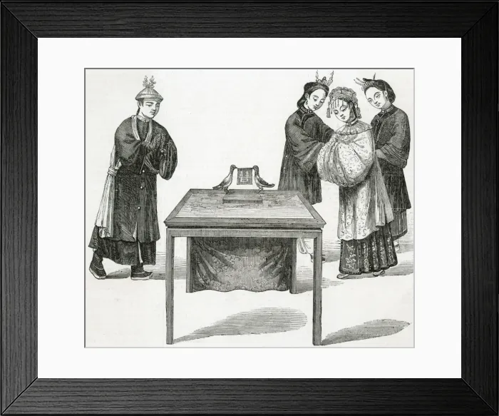 Framed Print : MARRIAGE / CHINA / 1850 S Framed Print : MARRIAGE / CHINA / 1850 S