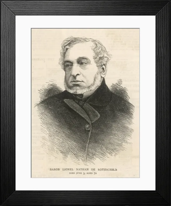 Framed Print : Lionel Nathan Rothschild