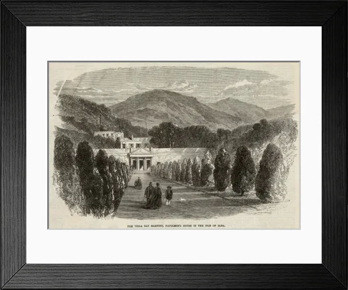 Framed Print : Napoleon I Elba Home Framed Print : Napoleon I Elba Home