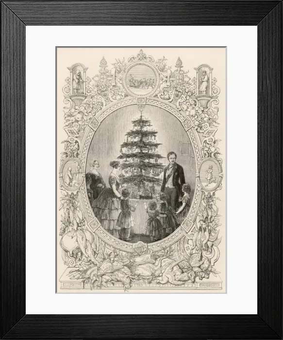 Framed Print : Victorias Xmas Tree / Iln Framed Print : Victorias Xmas Tree / Iln