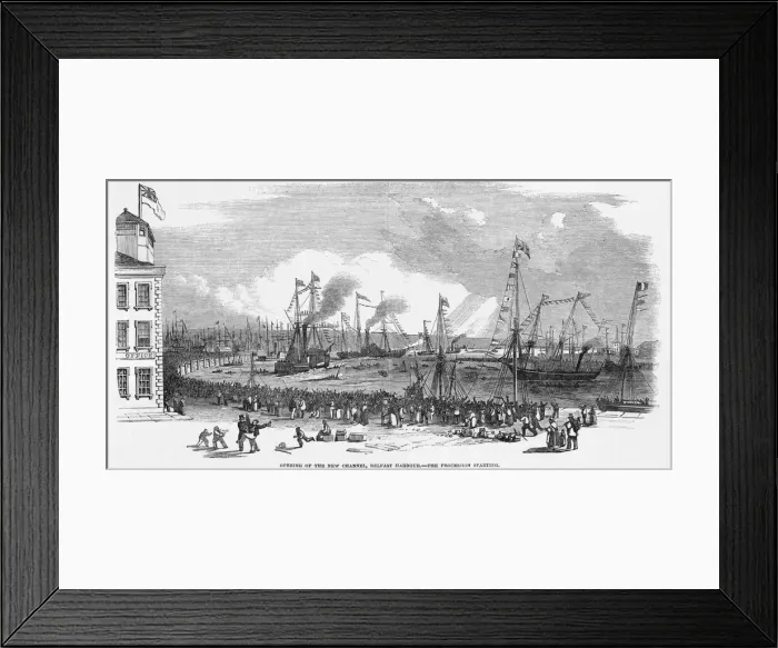 Framed Print : Harbour / Belfast Opening Framed Print : Harbour / Belfast Opening
