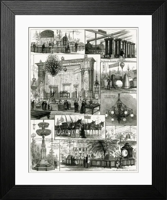 Framed Print : International Electric Exhibition 1882 Framed Print : International Electric Exhibition 1882
