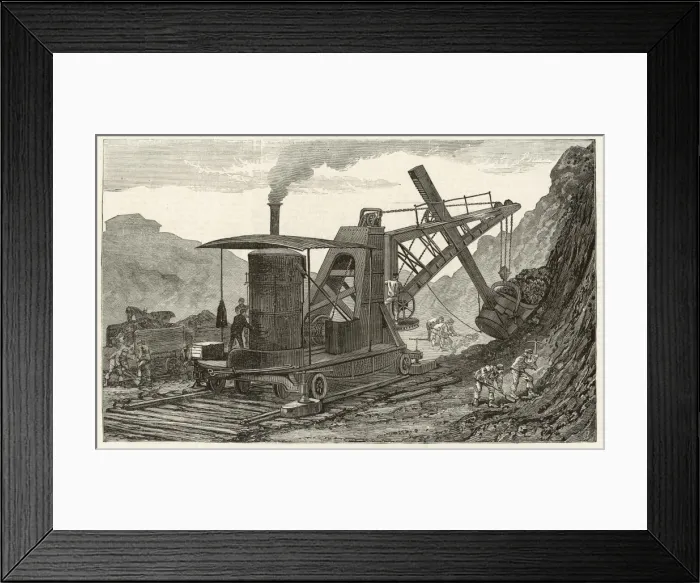 Framed Print : Machines  /  Steam Navvy