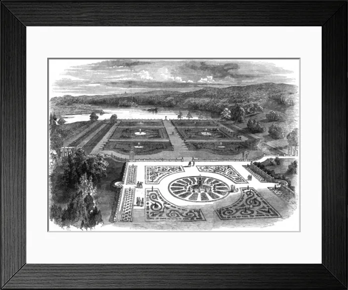 Framed Print : Gardens / Trentham Hall Framed Print : Gardens / Trentham Hall