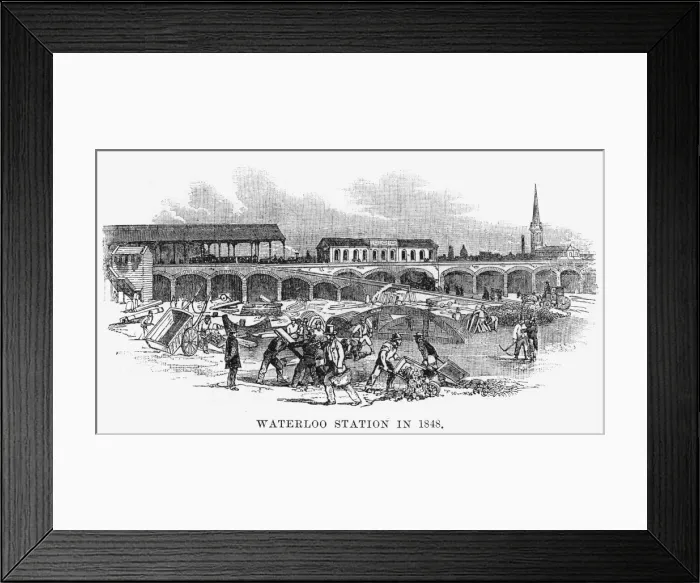 Framed Print : Rail / Britain / Waterloo Framed Print : Rail / Britain / Waterloo