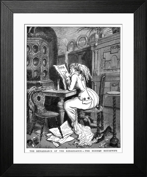 Framed Print : Satire / New Woman Framed Print : Satire / New Woman