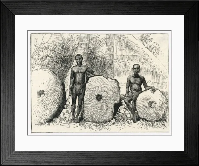 Framed Print : Money  /  Stones  /  Yap 1885