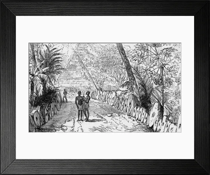 Framed Print : MONEY  /  STONES  /  YAP 1885