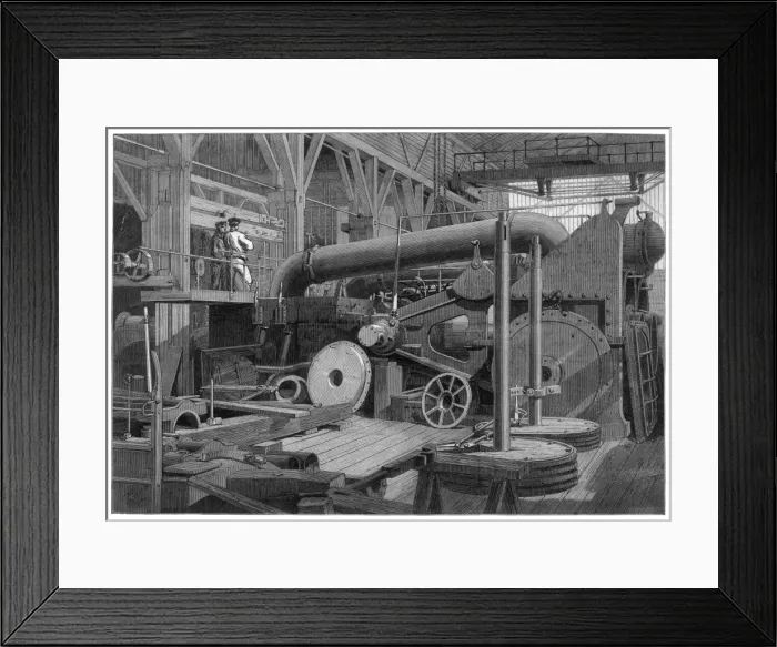 Framed Print : Steam Engine / Greenwich Framed Print : Steam Engine / Greenwich