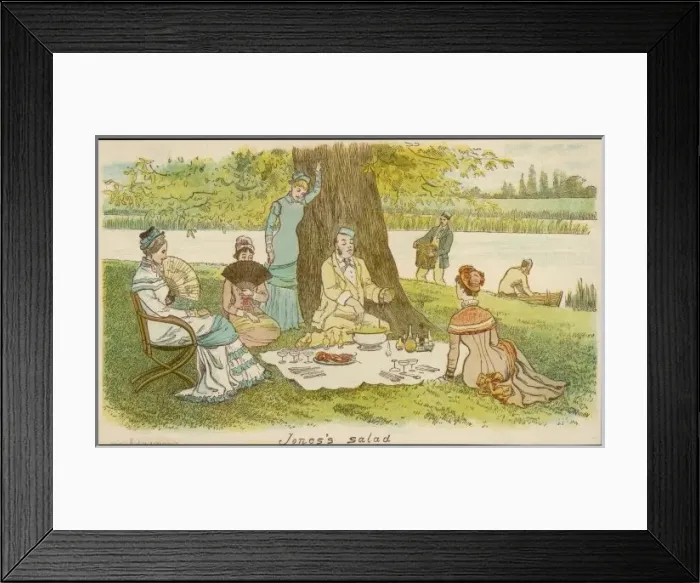 Framed Print : Picnic  /  Caldecott  /  Graphic