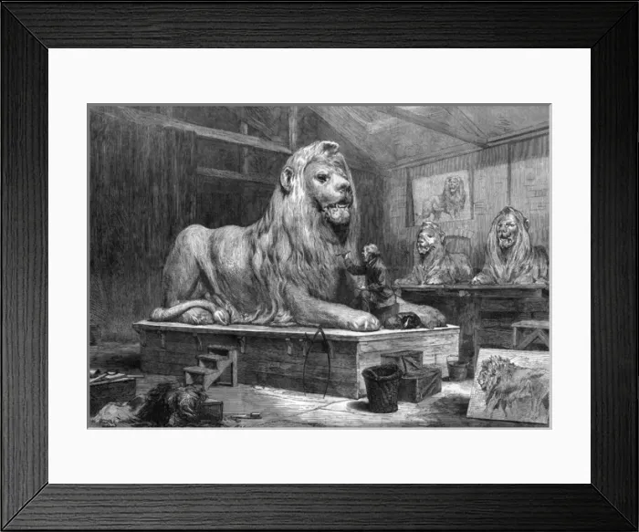 Framed Print : Landseer at Work, C1860