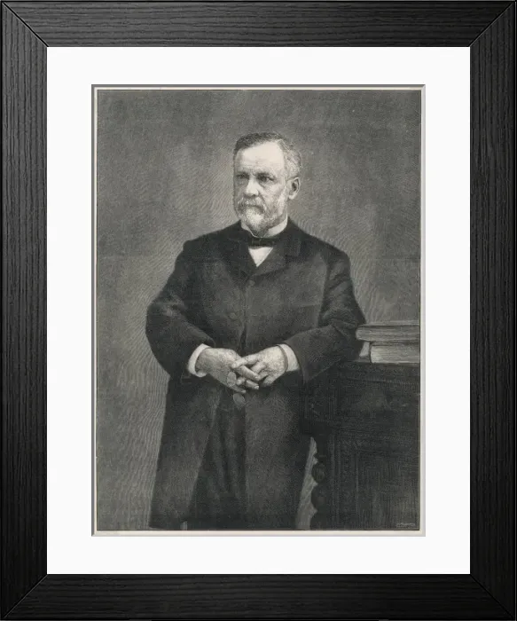 Framed Print : Louis Pasteur / Iln 1895 Framed Print : Louis Pasteur / Iln 1895