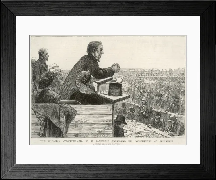 Framed Print : Gladstone Address 1876 Framed Print : Gladstone Address 1876