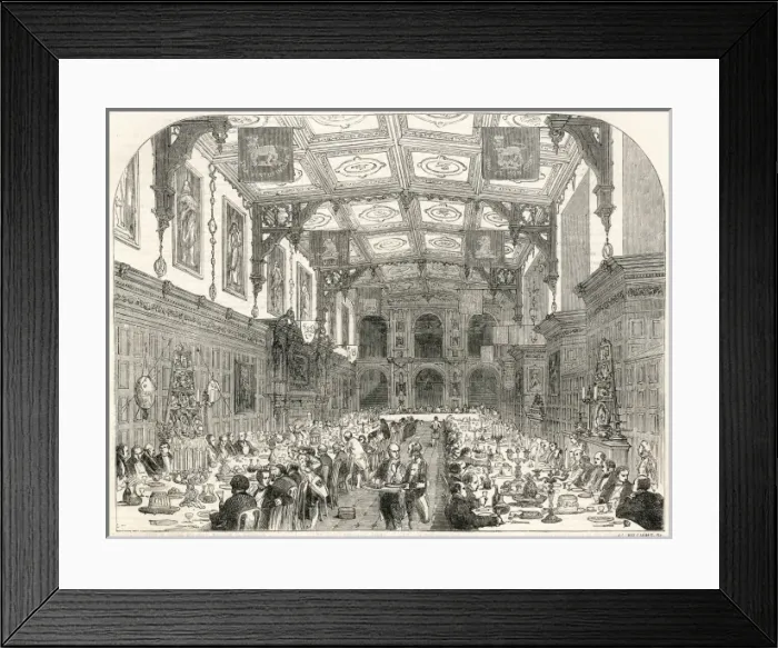 Framed Print : Food / Banquet / Iln / 1852 Framed Print : Food / Banquet / Iln / 1852