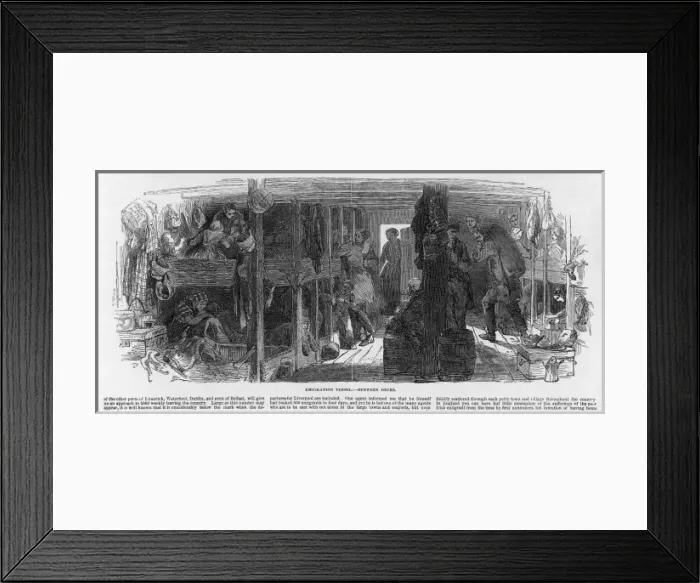 Framed Print : Emigration Vessel
