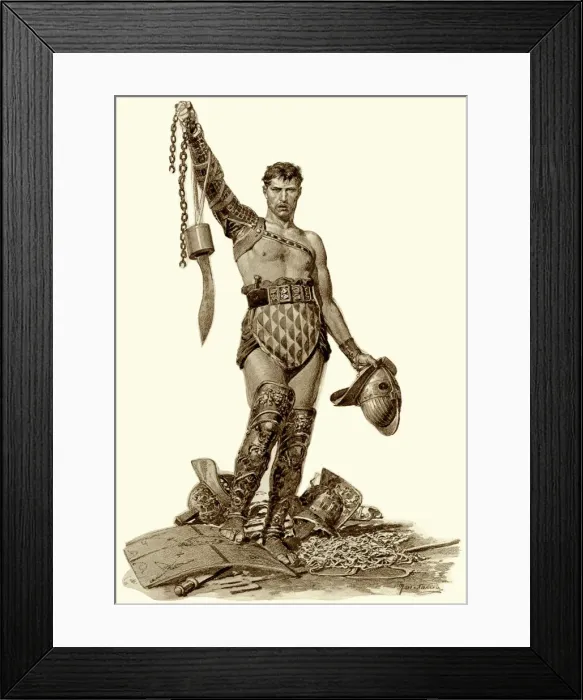 Framed Print : Spartacus and rebellion of Gladiators Framed Print : Spartacus and rebellion of Gladiators