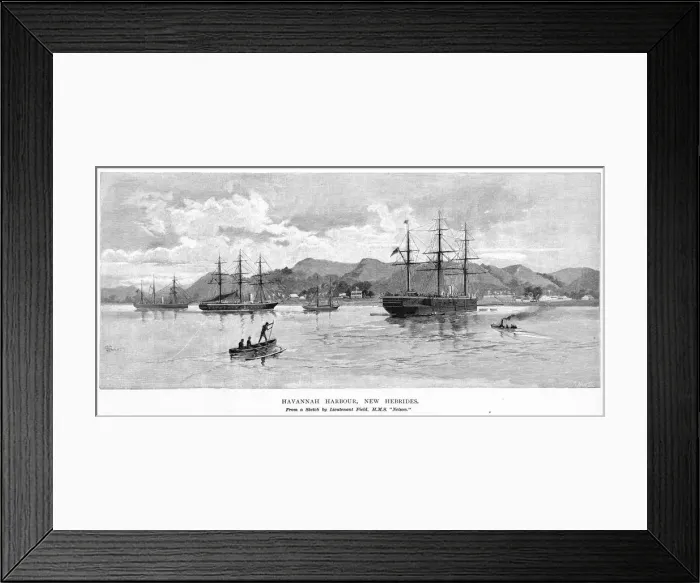 Framed Print : Pacific New Hebrides Framed Print : Pacific New Hebrides