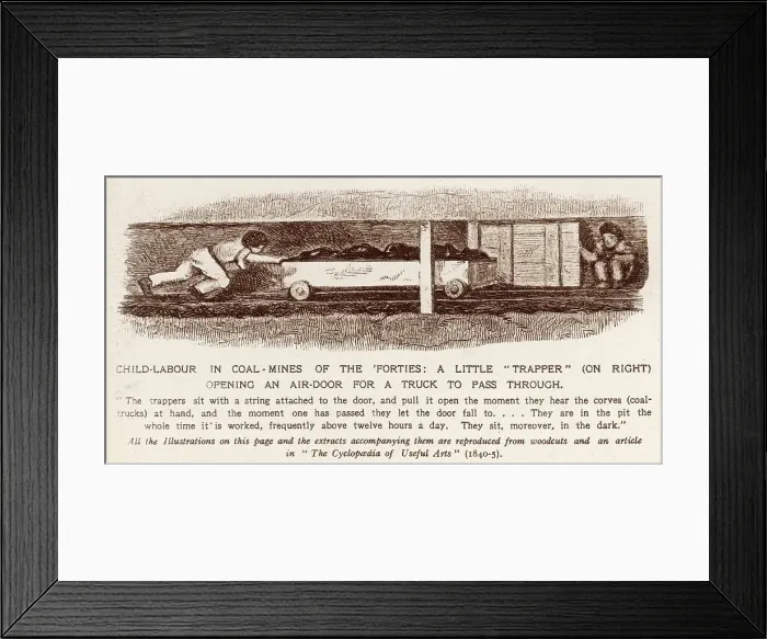 Framed Print : CHILD LABOUR IN MINES Framed Print : CHILD LABOUR IN MINES