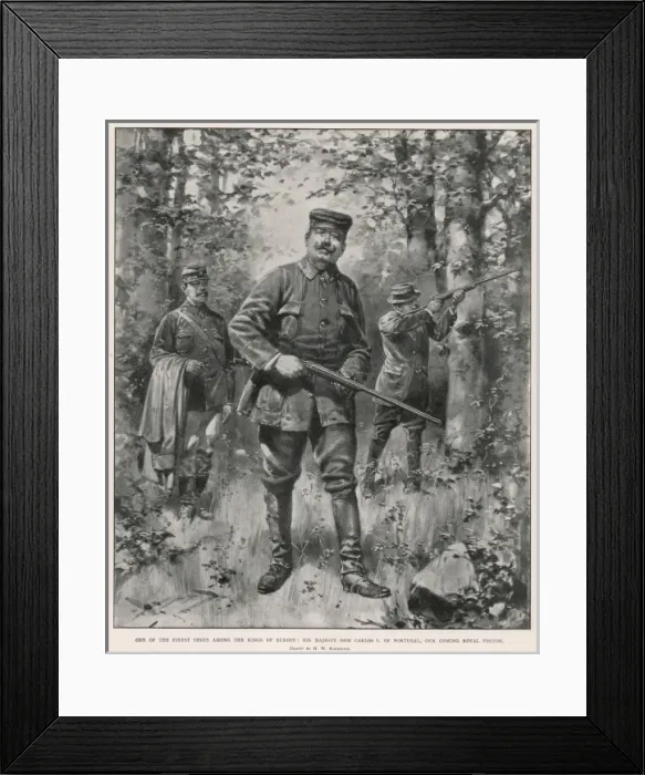 Framed Print : King Carlos I Shooting Framed Print : King Carlos I Shooting