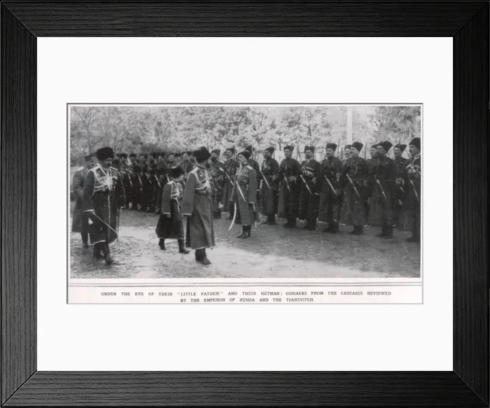 Framed Print : Tsar Inspecting Cossacks Framed Print : Tsar Inspecting Cossacks