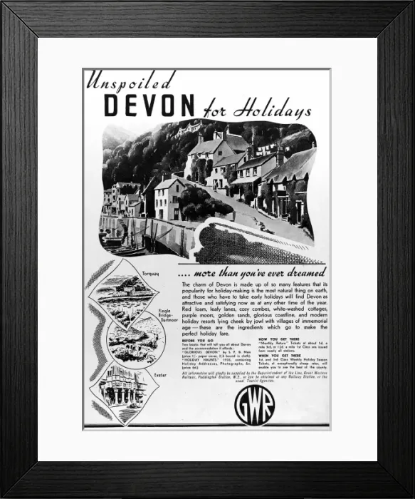 Framed Print : Devon for holidays Framed Print : Devon for holidays
