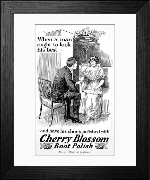 Framed Print : Cherry Blossom boot polish Framed Print : Cherry Blossom boot polish