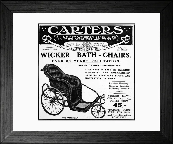 Framed Print : Bath-chair Framed Print : Bath-chair